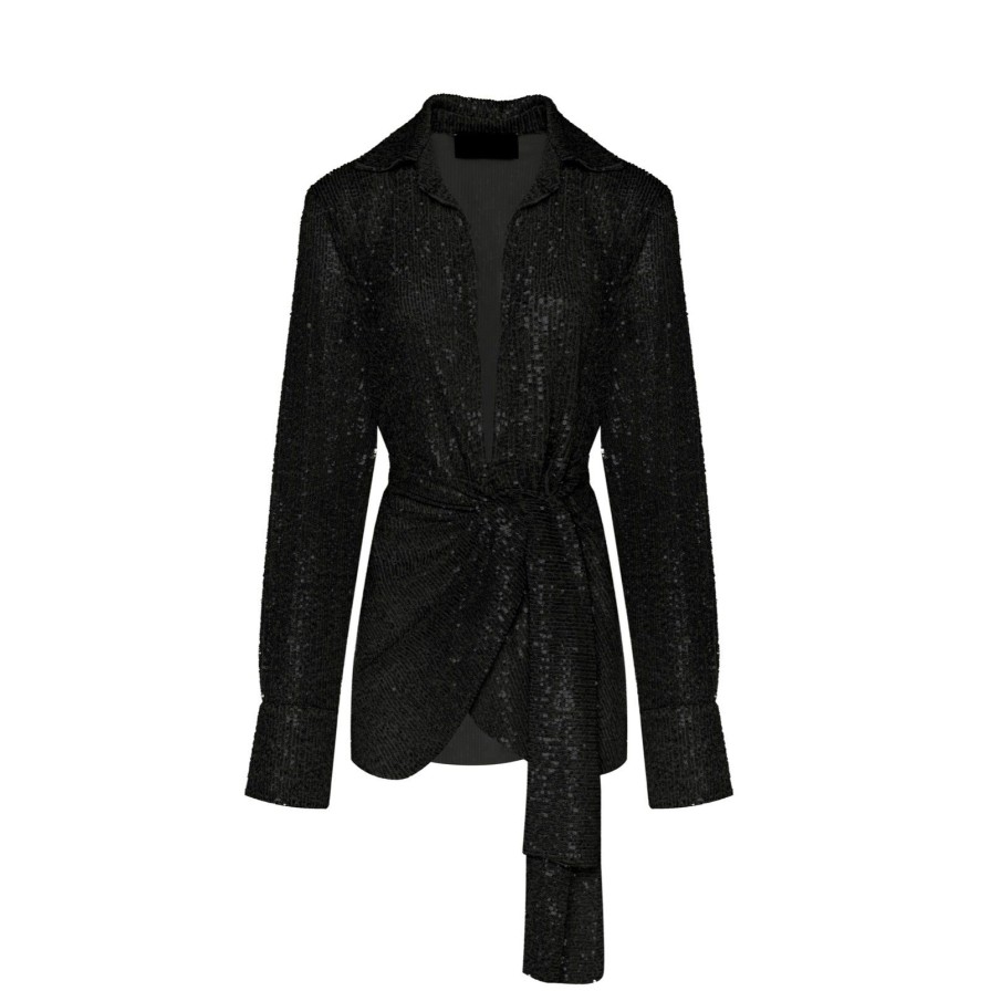 Women Gonçalo Peixoto | Black Sequins Dress