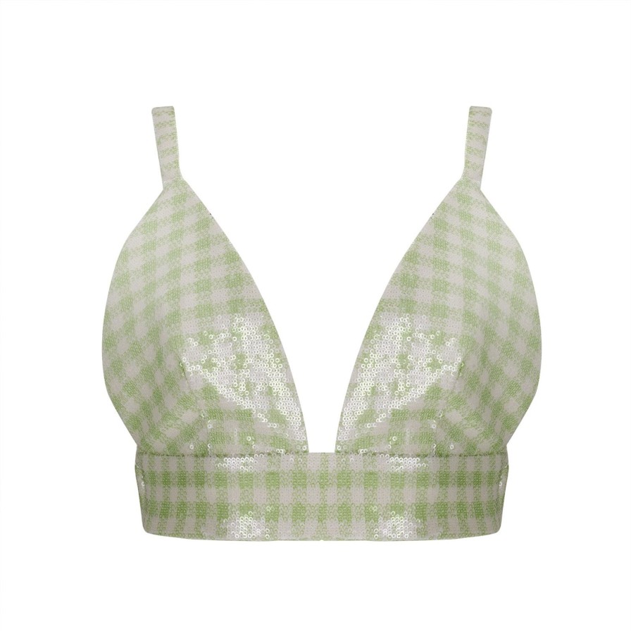 Women Gonçalo Peixoto | Plaid Sequins Bralette