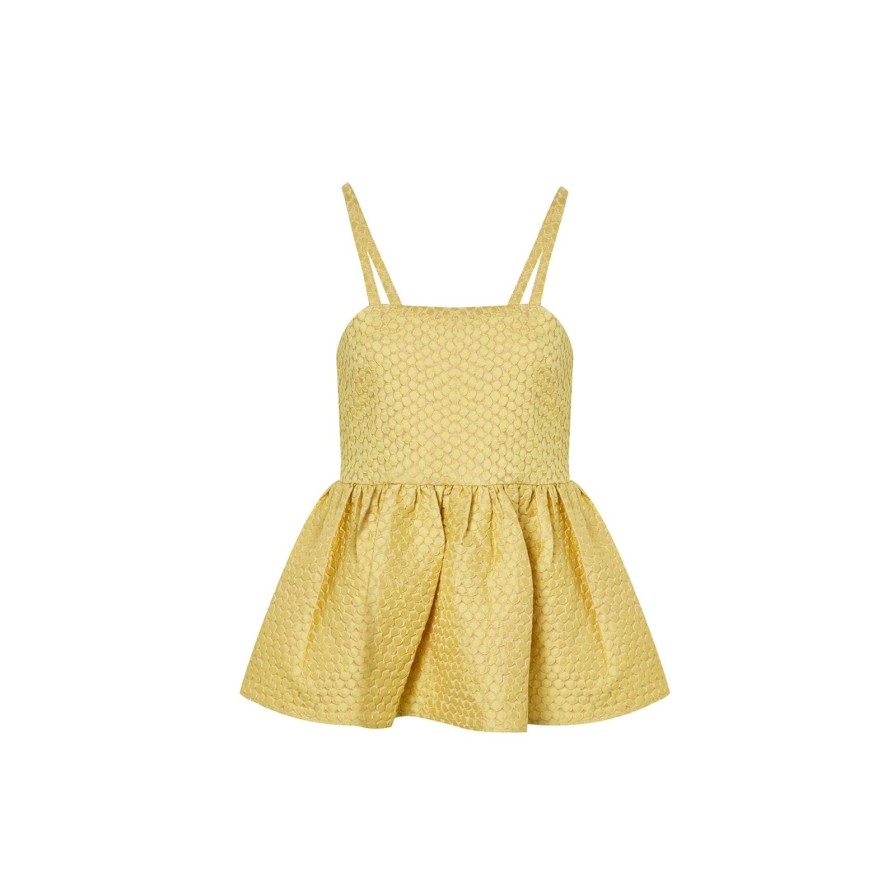 Women Gonçalo Peixoto | Yellow Ruffled Top