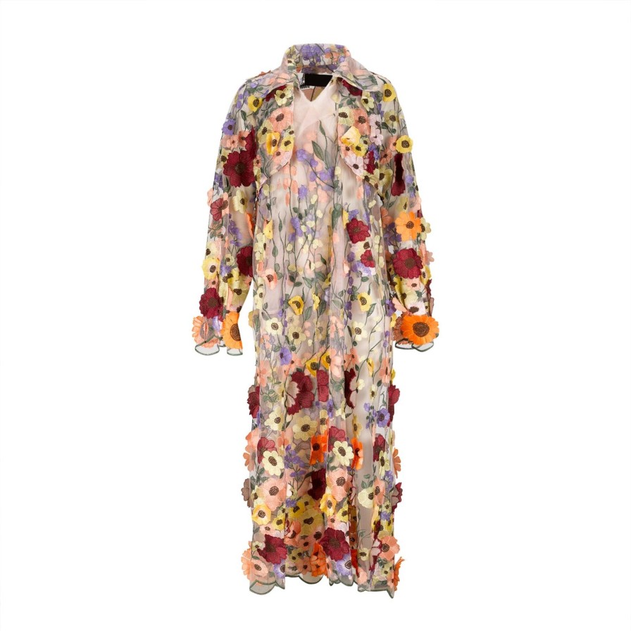 Women Gonçalo Peixoto | Floral Trench Coat