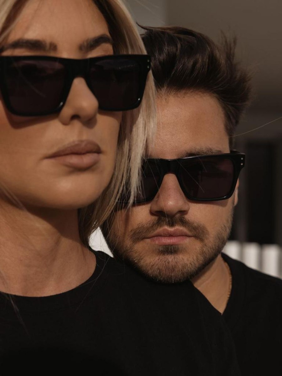 Accessories Gonçalo Peixoto | Black Sunglasses W/Black Lenses