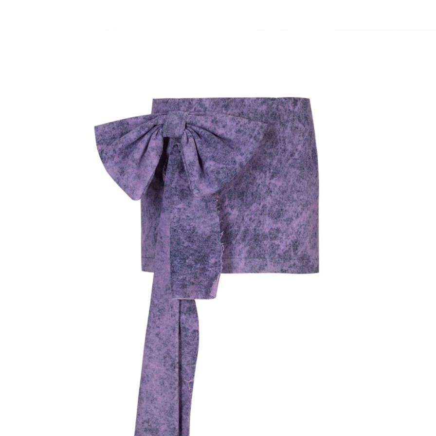 Women Gonçalo Peixoto | Purple Denim Mini Skirt