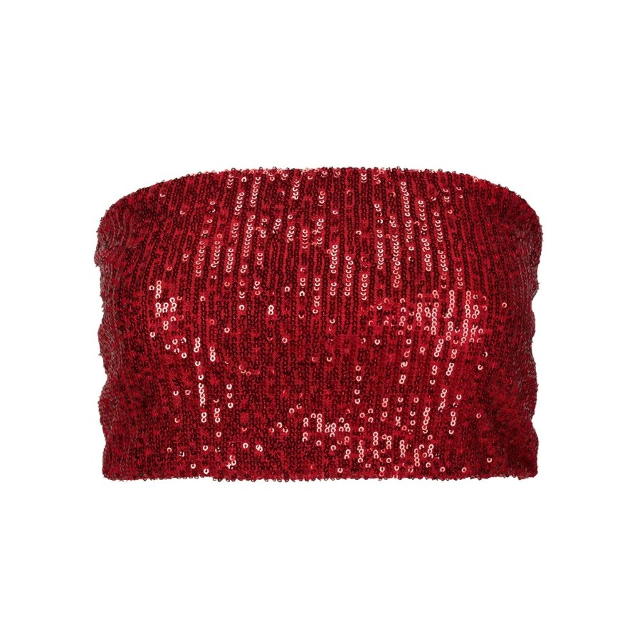 Women Gonçalo Peixoto | Red Sequins Top