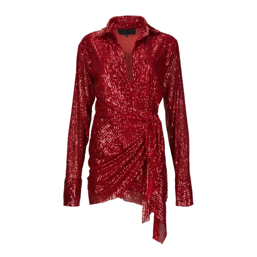 Women Gonçalo Peixoto | Red Sequins Dress