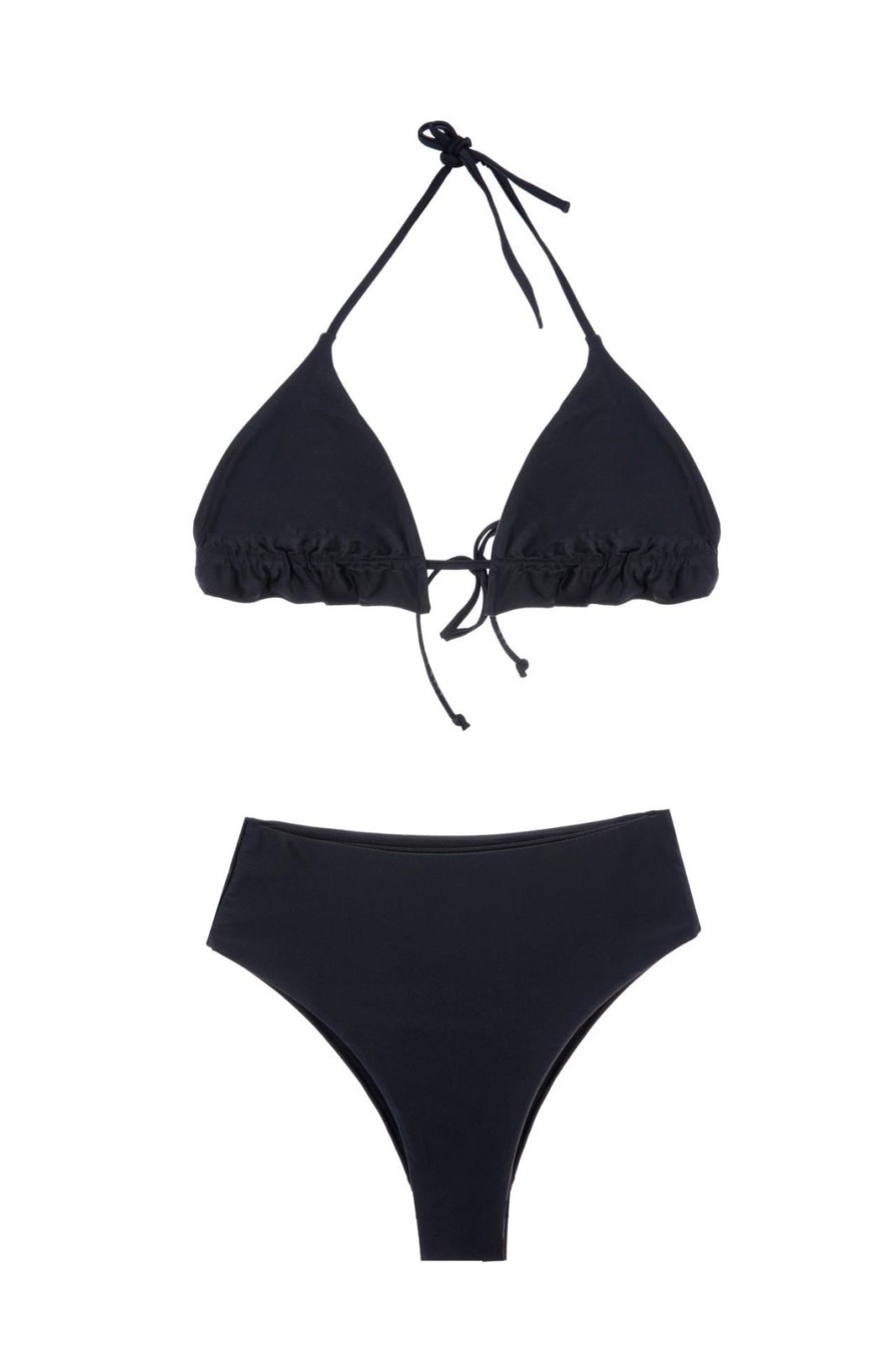 Women Gonçalo Peixoto | Black Triangle Bikini Set