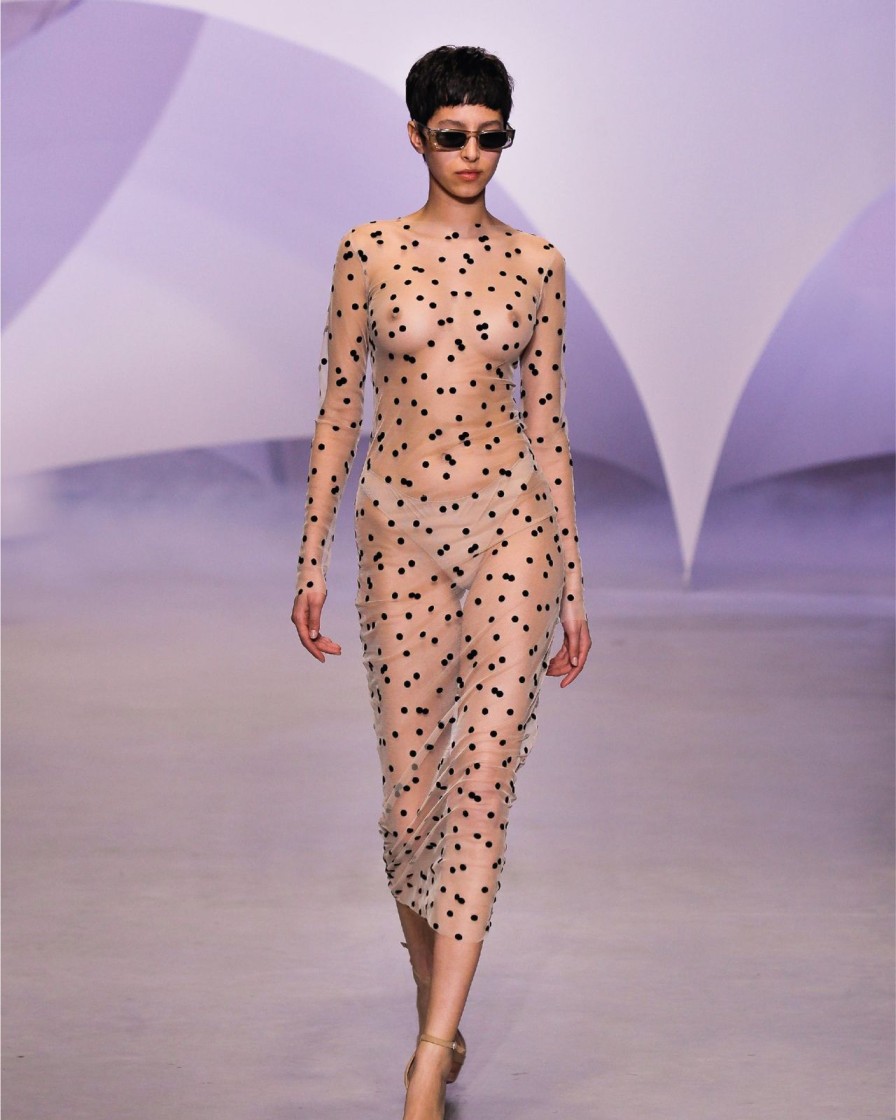 Women Gonçalo Peixoto | Polka Dot Midi Dress