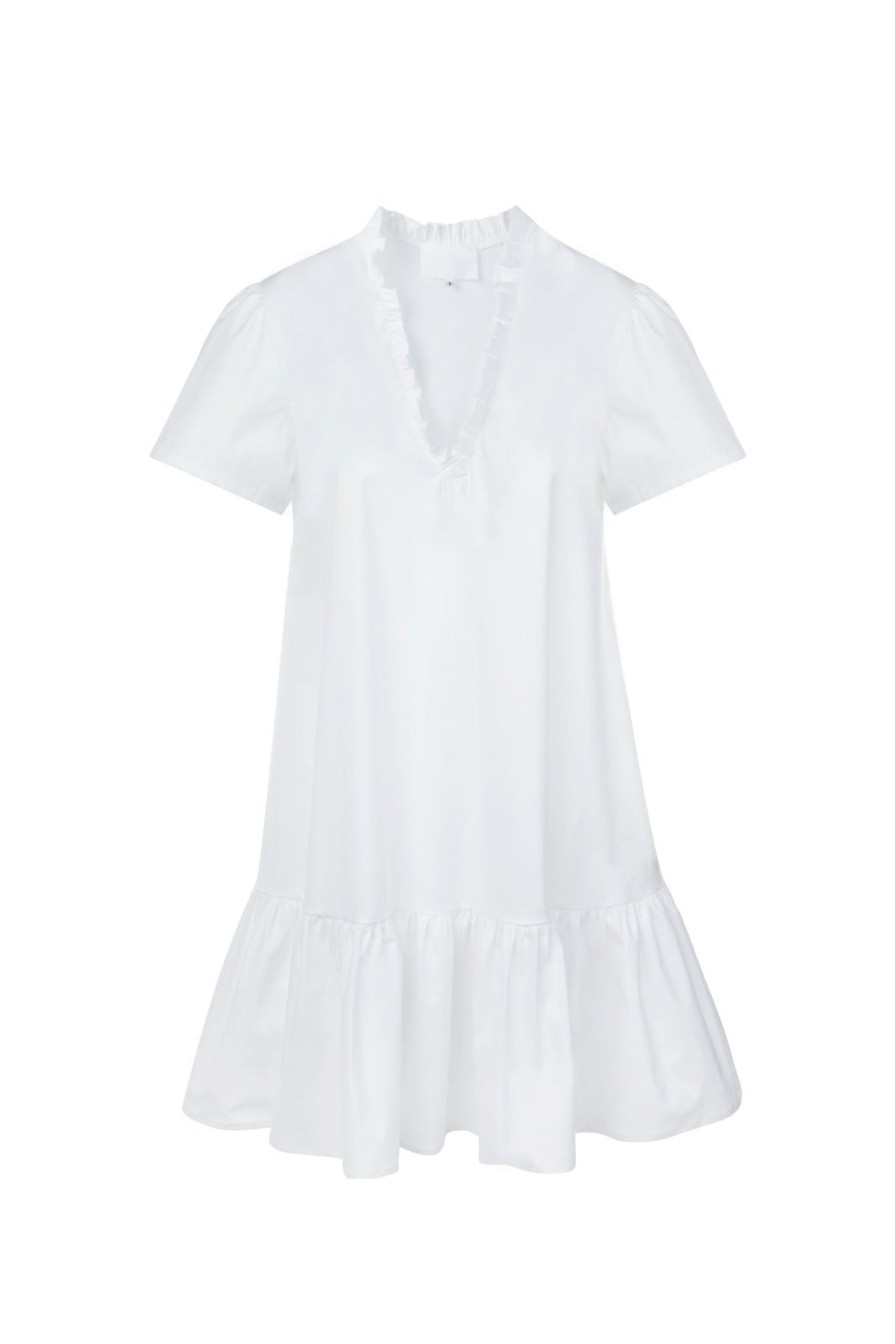 Women Gonçalo Peixoto | White Ruffled Dress