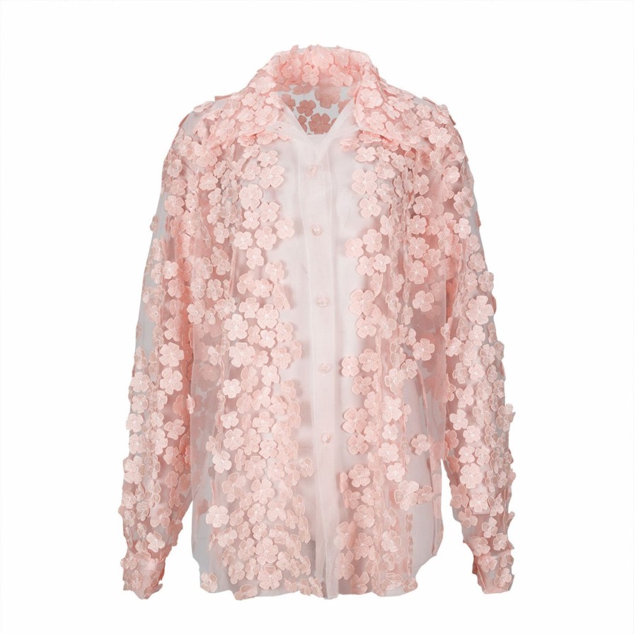 Women Gonçalo Peixoto | Pink Flowers Shirt