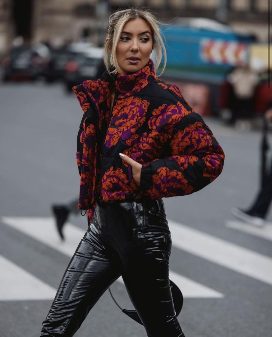 Women Gonçalo Peixoto | Floral Cropped Puffer Jacket