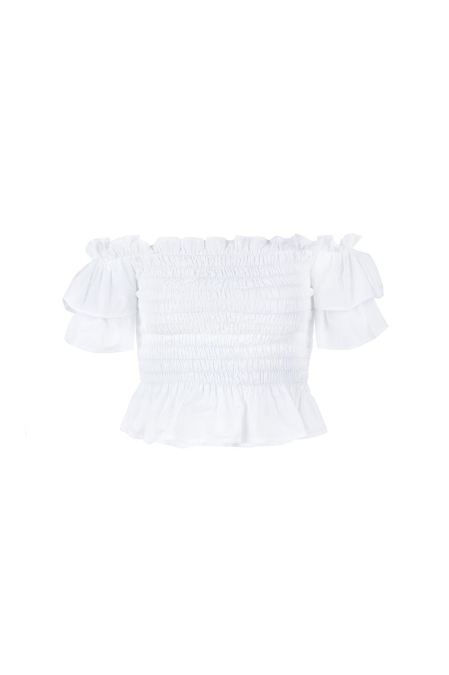 Women Gonçalo Peixoto | White Ruffled Top