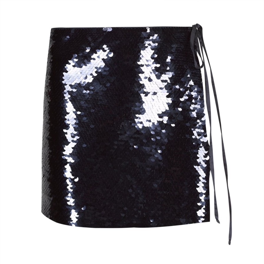 Women Gonçalo Peixoto | Blue Sequins Skirt