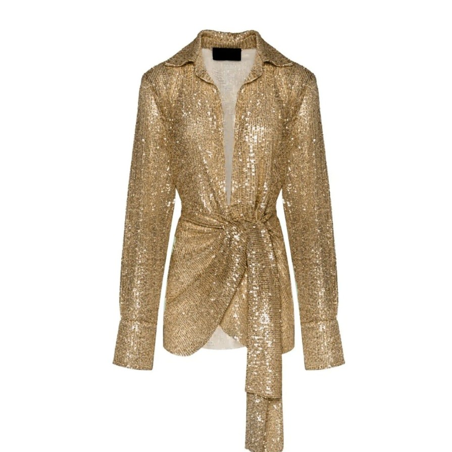 Women Gonçalo Peixoto | Gold Sequins Dress