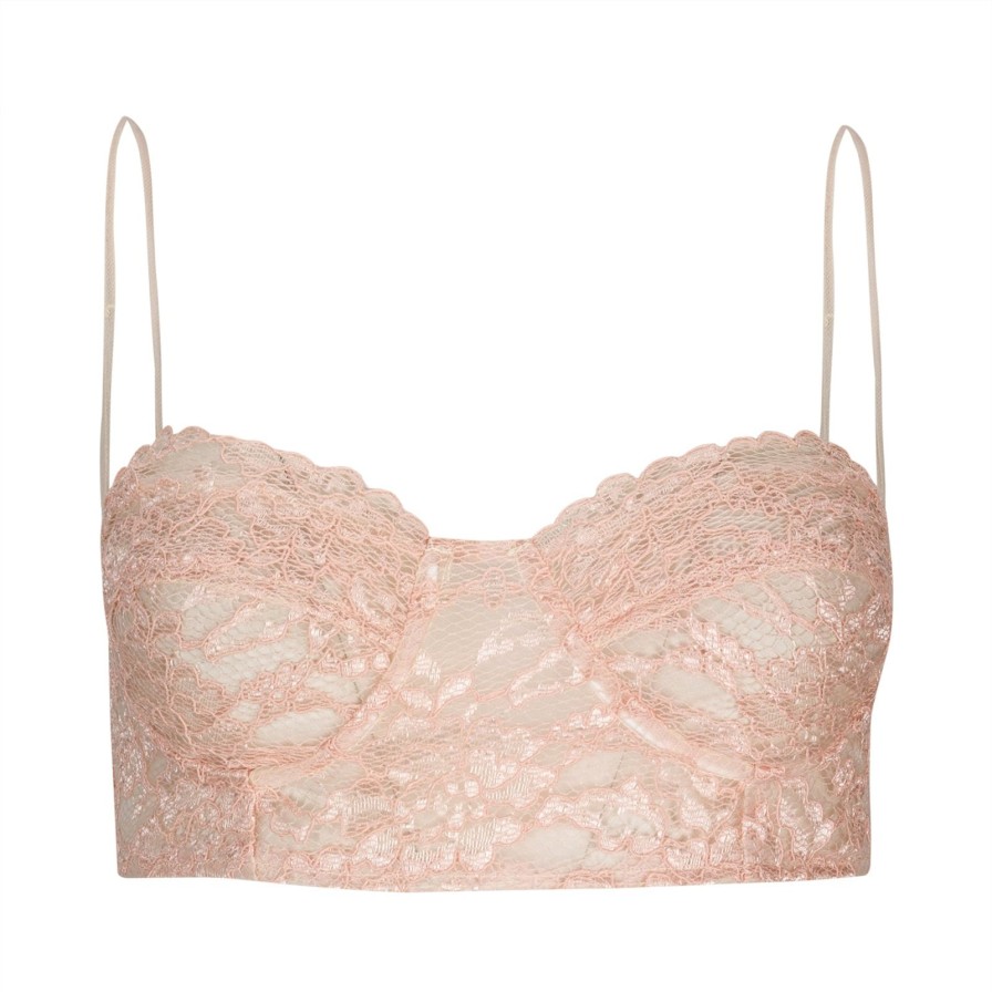 Women Gonçalo Peixoto | Baby Pink Lace Top