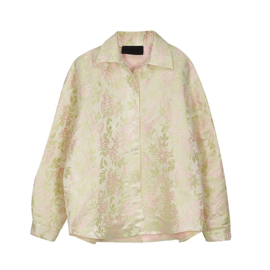 Women Gonçalo Peixoto | Yellow Brocade Shirt