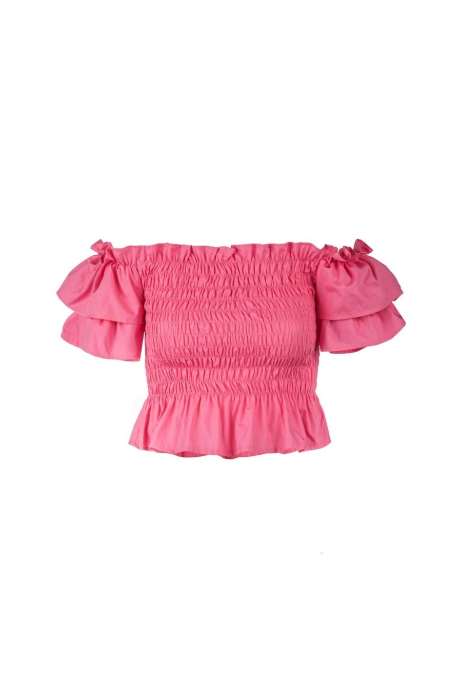 Women Gonçalo Peixoto | Pink Ruffled Top