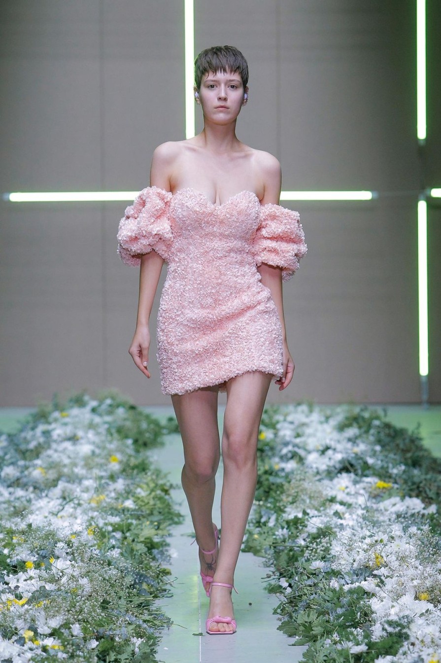 Women Gonçalo Peixoto | Pink Flowers Dress