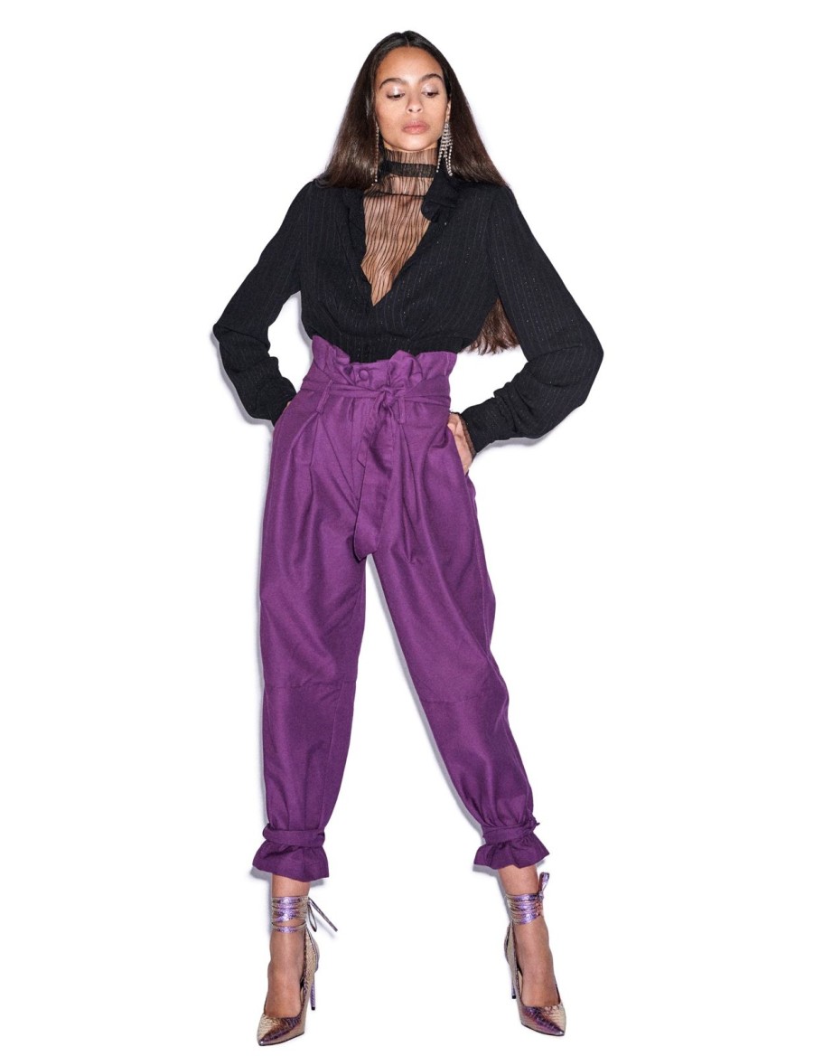 Women Gonçalo Peixoto | High Waist Belted Trousers